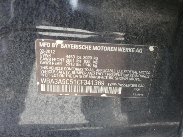 WBA3A5C51CF341369 - 2012 BMW 328 I BLACK photo 12