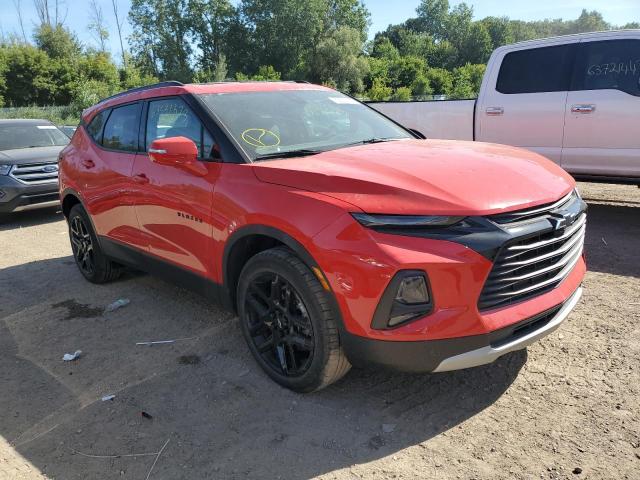 3GNKBDRSXNS145813 - 2022 CHEVROLET BLAZER 3LT RED photo 4