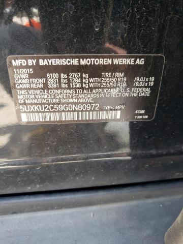 5UXKU2C59G0N80972 - 2016 BMW X6 XDRIVE35I BLACK photo 13