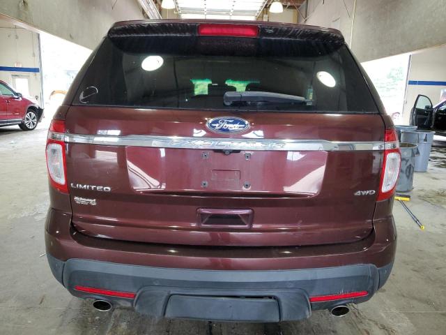 1FMHK8F88CGA35160 - 2012 FORD EXPLORER LIMITED BURGUNDY photo 6