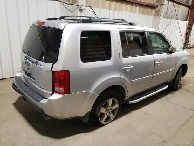 5FNYF4H44AB034347 - 2010 HONDA PILOT EX SILVER photo 3