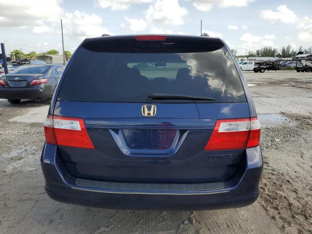 5FNRL38485B018052 - 2005 HONDA ODYSSEY EX BLUE photo 6