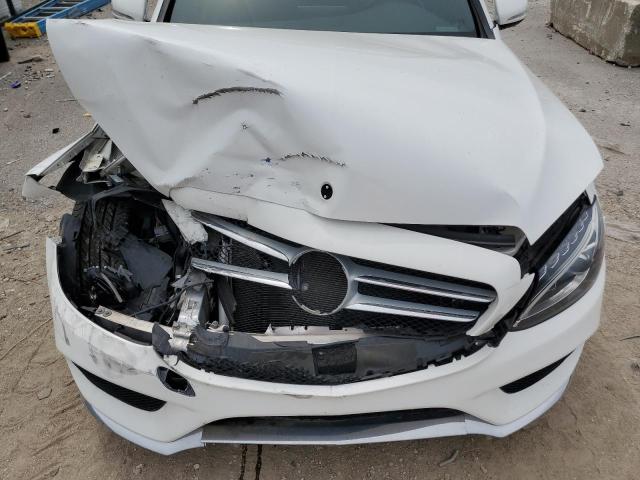 55SWF4KB9FU015524 - 2015 MERCEDES-BENZ C 300 4MATIC WHITE photo 11