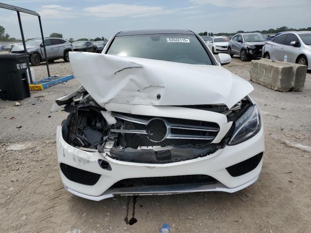 55SWF4KB9FU015524 - 2015 MERCEDES-BENZ C 300 4MATIC WHITE photo 5