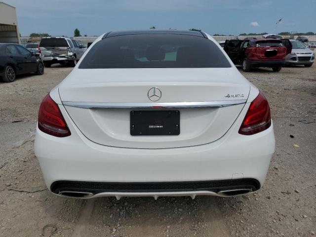 55SWF4KB9FU015524 - 2015 MERCEDES-BENZ C 300 4MATIC WHITE photo 6