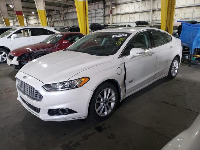 3FA6P0SU8DR254458 - 2013 FORD FUSION TITANIUM PHEV 白色 照片 1
