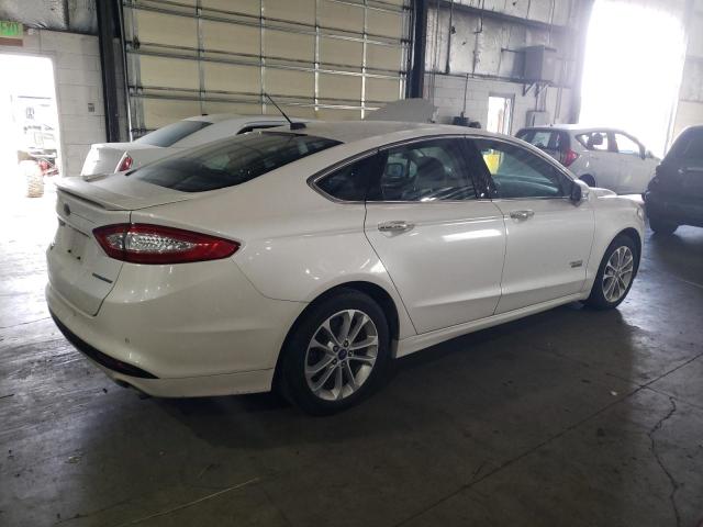 3FA6P0SU8DR254458 - 2013 FORD FUSION TITANIUM PHEV WHITE photo 3