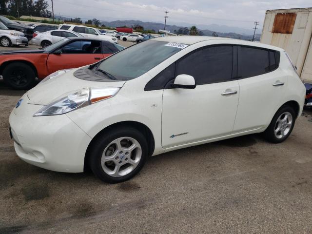 JN1AZ0CP0BT004881 - 2011 NISSAN LEAF SV WHITE photo 1