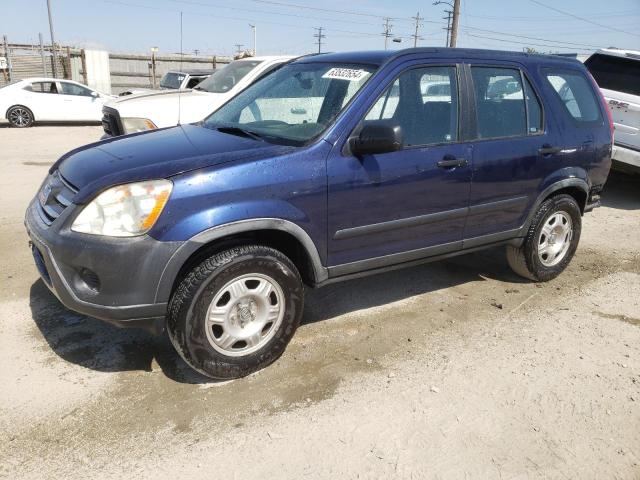 JHLRD685X5C013961 - 2005 HONDA CR-V LX BLUE photo 1