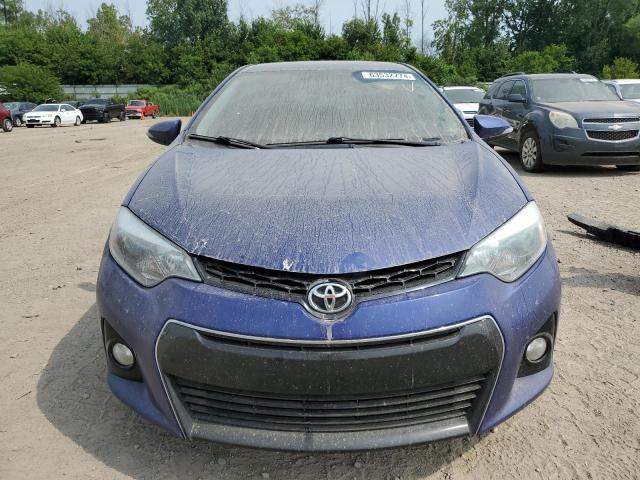 2T1BURHE4EC216187 - 2014 TOYOTA COROLLA L BLUE photo 5