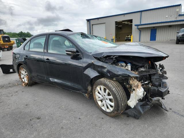 3VWDP7AJ3CM470440 - 2012 VOLKSWAGEN JETTA SE BLACK photo 4