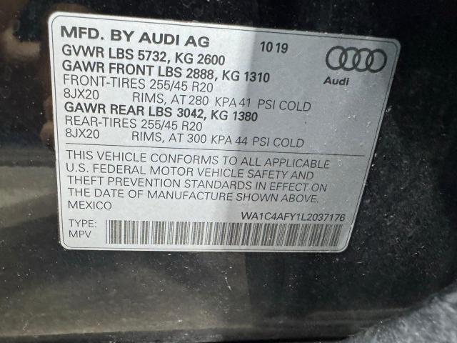 WA1C4AFY1L2037176 - 2020 AUDI SQ5 PRESTIGE BLACK photo 10