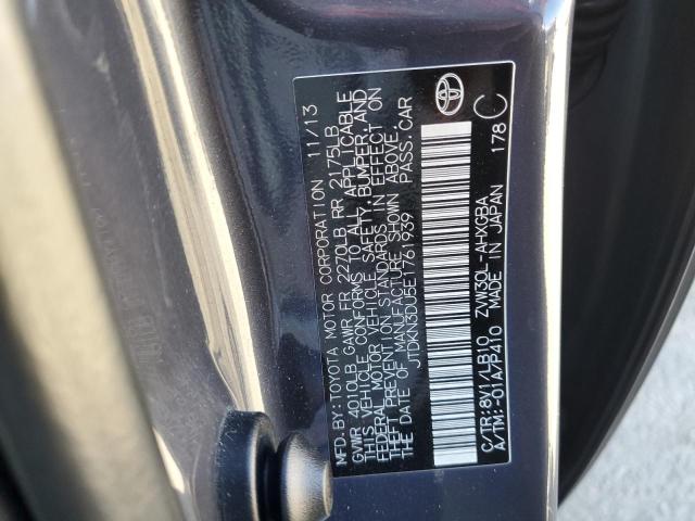 JTDKN3DU5E1761939 - 2014 TOYOTA PRIUS 灰色 照片 12