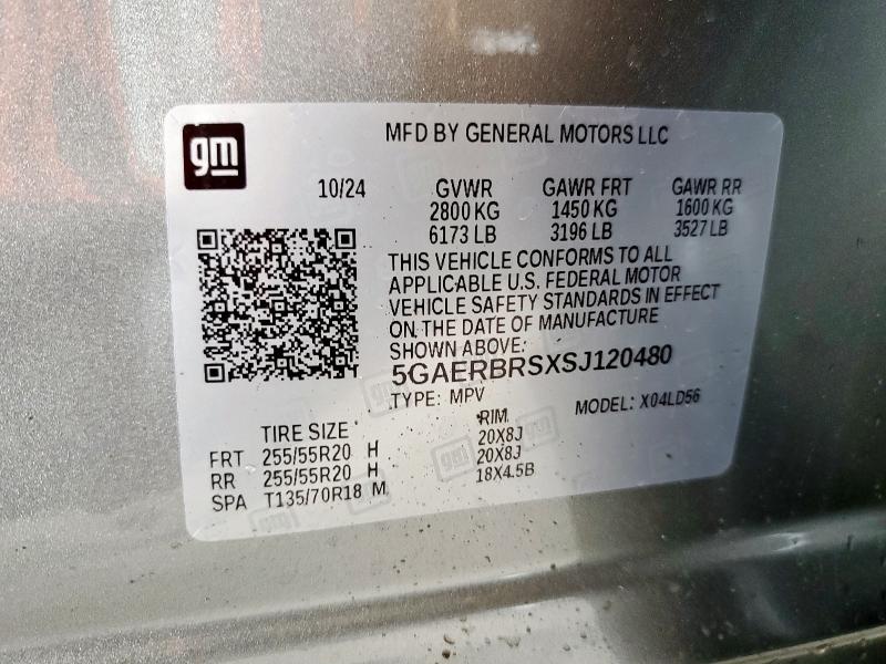 5GAERBRSXSJ120480 - 2025 BUICK ENCLAVE SPORT TOURING GRAY photo 14