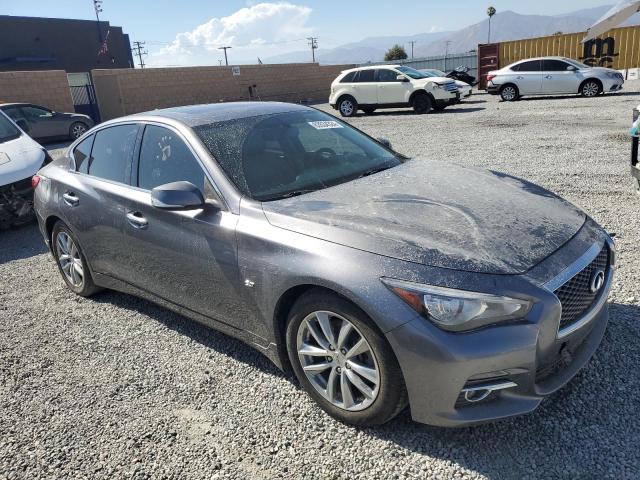 JN1BV7AP7EM672378 - 2014 INFINITI Q50 BASE GRAY photo 4