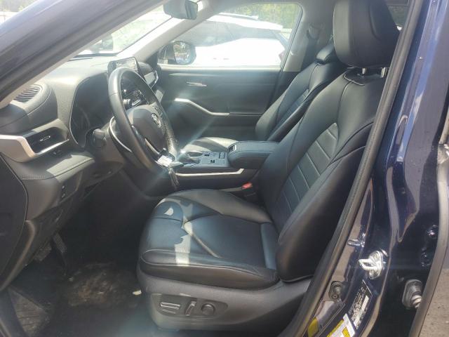 5TDGZRAH9MS522139 - 2021 TOYOTA HIGHLANDER XLE BLUE photo 7