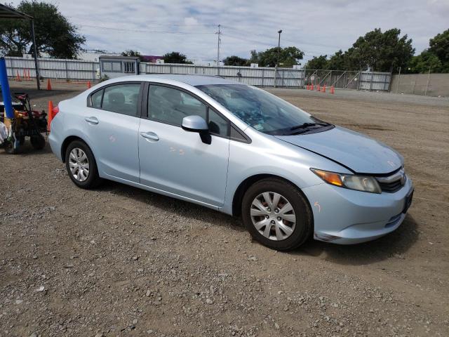 19XFB2F58CE304370 - 2012 HONDA CIVIC LX BLUE photo 4