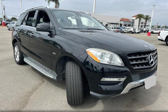 4JGDA5HB5CA084537 - 2012 MERCEDES-BENZ ML 350 4MATIC BLACK photo 1