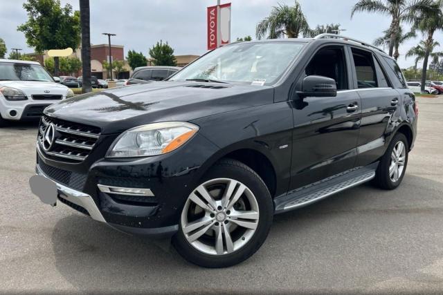4JGDA5HB5CA084537 - 2012 MERCEDES-BENZ ML 350 4MATIC BLACK photo 2