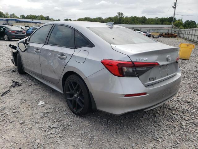 2HGFE2F54NH566595 - 2022 HONDA CIVIC SPORT SILVER photo 2