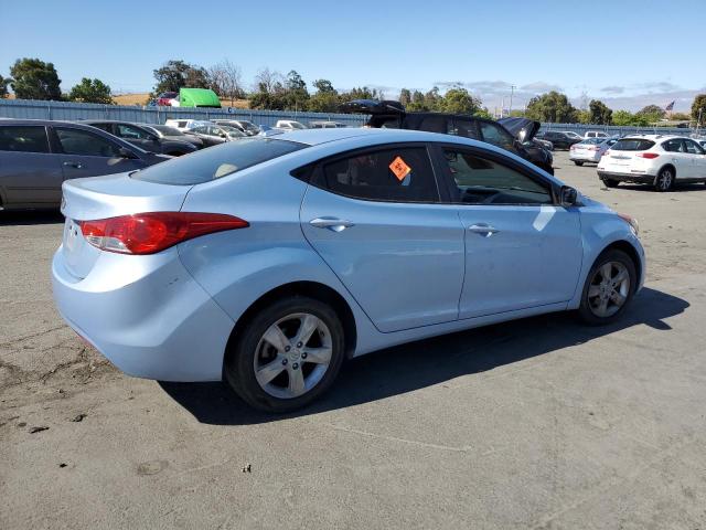 KMHDH4AEXDU712666 - 2013 HYUNDAI ELANTRA GLS BLUE photo 3