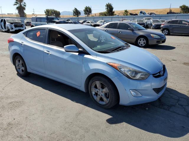 KMHDH4AEXDU712666 - 2013 HYUNDAI ELANTRA GLS BLUE photo 4