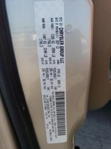 2C4RC1BG5DR517904 - 2013 CHRYSLER TOWN & COU TOURING Qəhvəyi foto 13