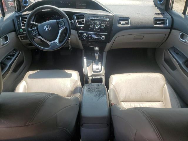 19XFB2F9XDE051587 - 2013 HONDA CIVIC EXL Արծաթագույն լուսանկար 8