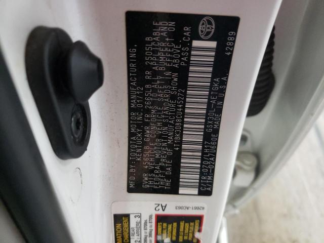 4T1BK3DB8CU445272 - 2012 TOYOTA AVALON BASE Ağ foto 12