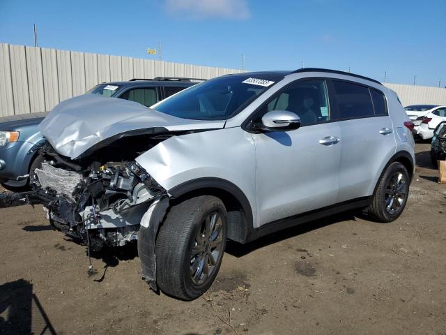 KNDP63ACXN7024490 - 2022 KIA SPORTAGE S SILVER photo 1