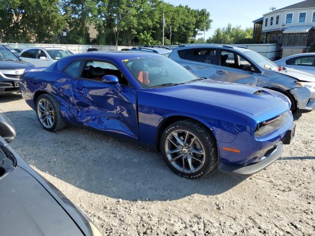 2C3CDZKG3MH587400 - 2021 DODGE CHALLENGER GT BLUE photo 4