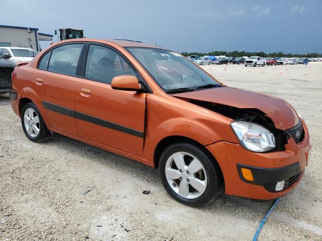 KNADE223296572278 - 2009 KIA RIO BASE ORANGE photo 4