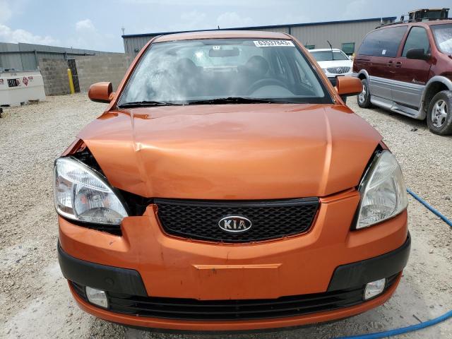 KNADE223296572278 - 2009 KIA RIO BASE ORANGE photo 5