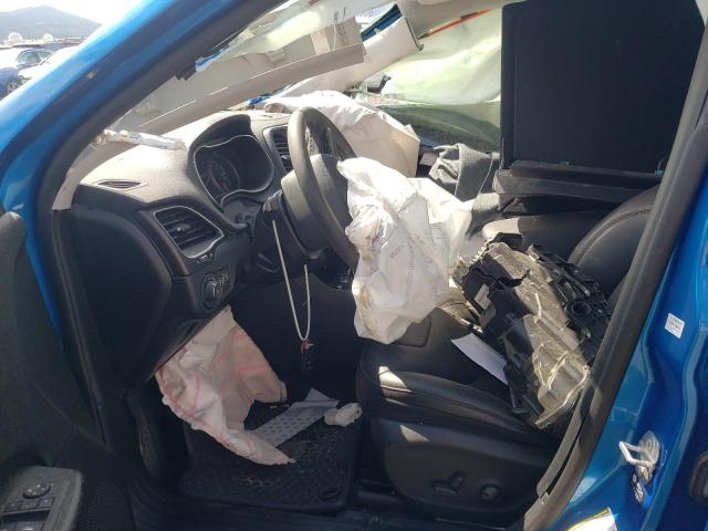 1C4PJMBX1ND551096 - 2022 JEEP CHEROKEE TRAILHAWK BLUE photo 7