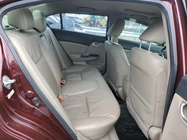 19XFB2F91CE050634 - 2012 HONDA CIVIC EXL 栗色 照片 10