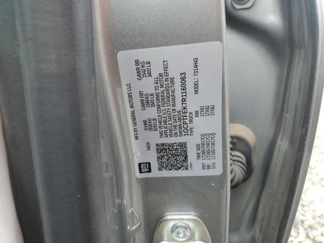 1GCPTFEK7R1160063 - 2024 CHEVROLET COLORADO ZR2 SILVER photo 12