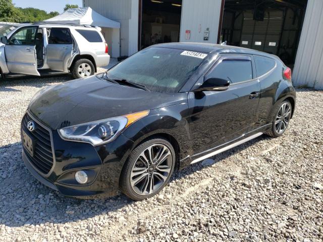 KMHTC6AE3GU264359 - 2016 HYUNDAI VELOSTER TURBO BLACK photo 1