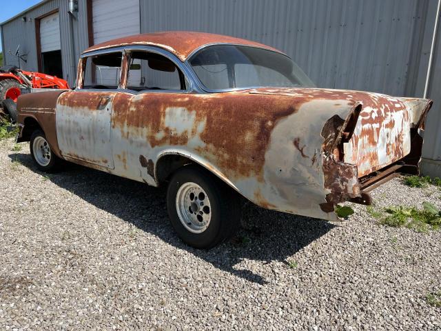 VC56K087985 - 1956 CHEVROLET BEL-AIR GRAY photo 3