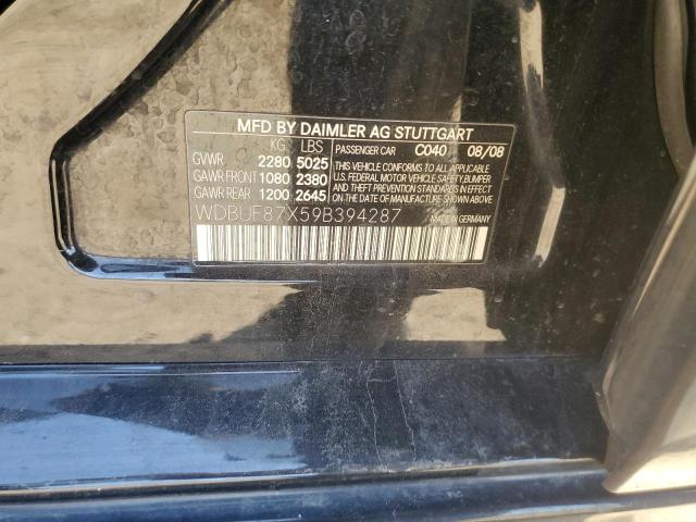 WDBUF87X59B394287 - 2009 MERCEDES-BENZ E 350 4MATIC BLACK photo 12