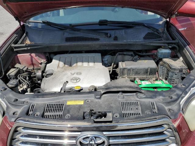 JTEDS43A282068190 - 2008 TOYOTA HIGHLANDER SPORT RED photo 11