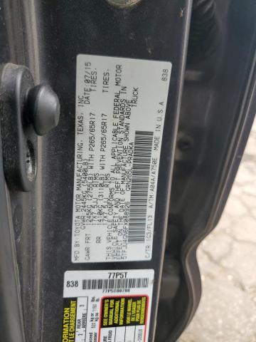 5TFJU4GN6FX088926 - 2015 TOYOTA TACOMA DOUBLE CAB PRERUNNER GRAY photo 12