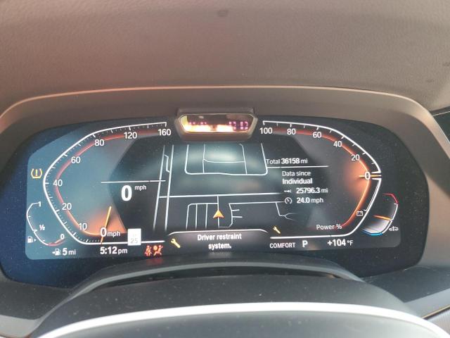 5UXCY6C02N9J12482 - 2022 BMW X6 XDRIVE40I WHITE photo 9