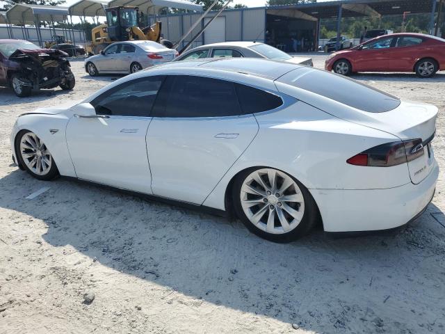 5YJSA1H11EFP47480 - 2014 TESLA MODEL S Weiß Foto 2