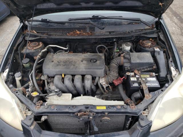 2T1KR32E25C470214 - 2005 TOYOTA COROLLA MA XR BLACK photo 11