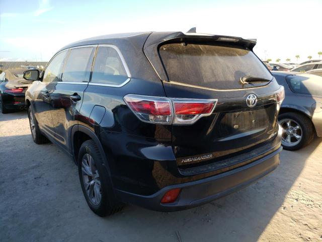 5TDJKRFH1FS212881 - 2015 TOYOTA HIGHLANDER XLE BLACK photo 3