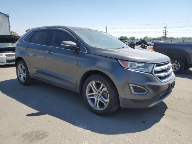 2FMTK3K86FBB02126 - 2015 FORD EDGE TITANIUM GRAY photo 4