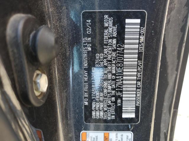 JF1ZNAA1XE8707742 - 2014 TOYOTA SCION FR-S BLACK photo 12