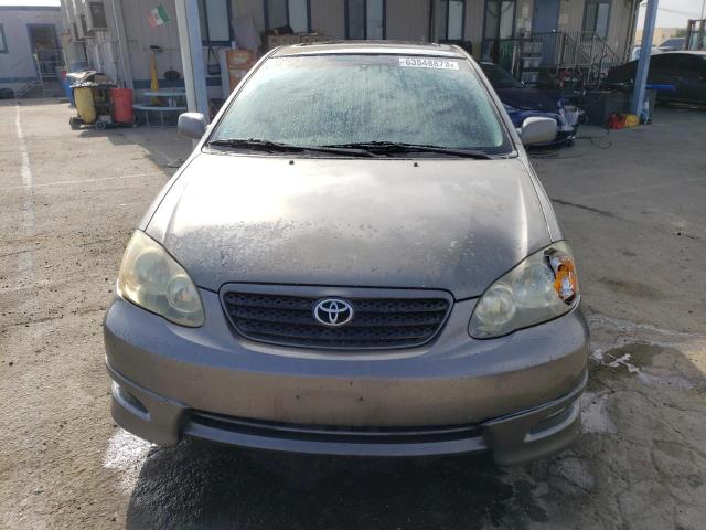 2T1BY32E05C501253 - 2005 TOYOTA COROLLA XRS GRAY photo 5