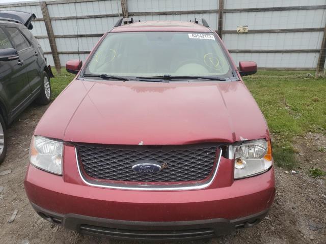 1FMDK02167GA15696 - 2007 FORD FREESTYLE SEL BURGUNDY photo 5