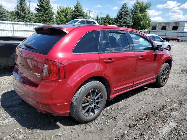 2FMDK4AK2DBC83228 - 2013 FORD EDGE SPORT RED photo 3